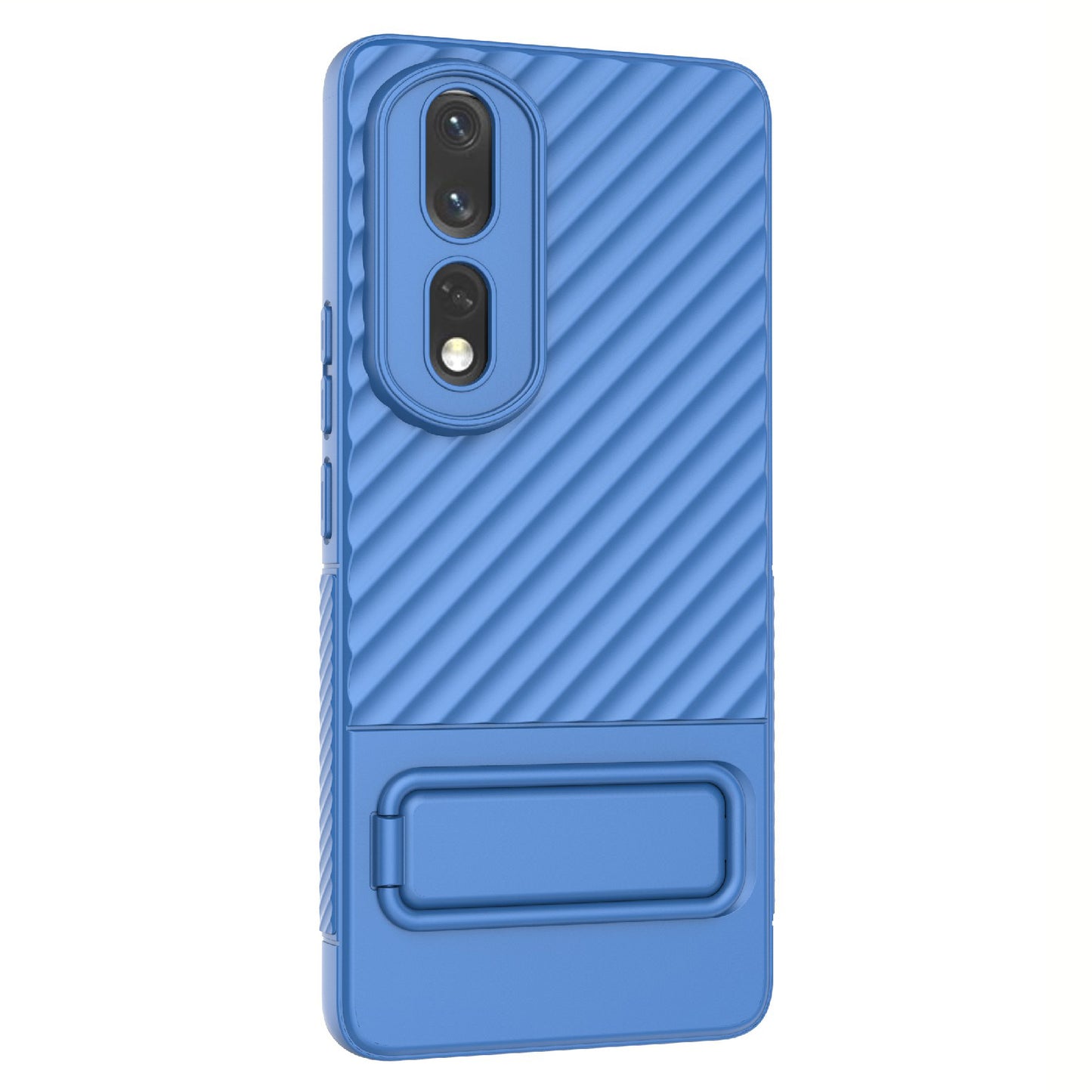 Rugged TPU Phone Case for Honor 80 Pro 5G Anti-Drop Shockproof Kickstand Phone Cover