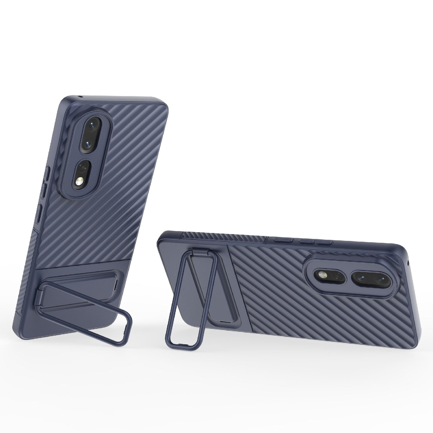 Rugged TPU Phone Case for Honor 80 Pro 5G Anti-Drop Shockproof Kickstand Phone Cover