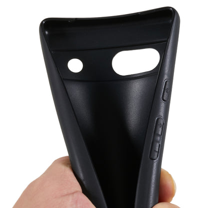 For Google Pixel 7a Matte Finish Flexible TPU Phone Case Anti-scratch Protective Back Cover