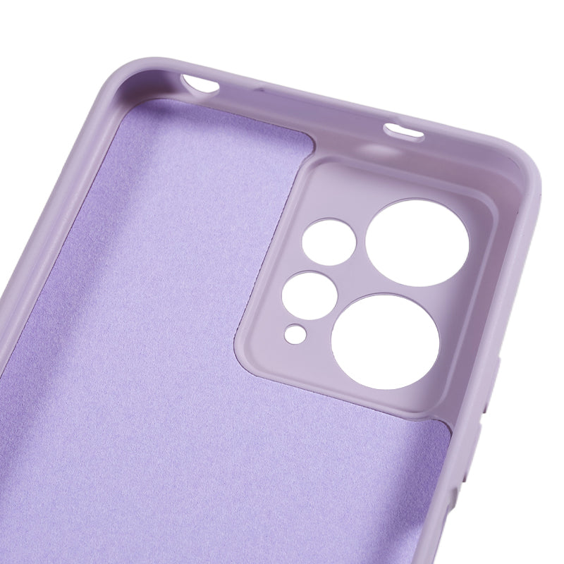 For Xiaomi Redmi Note 12 4G Rubberized TPU Phone Case Fiber Lining Anti-drop Phone Cover