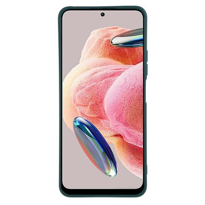 For Xiaomi Redmi Note 12 4G Rubberized TPU Phone Case Fiber Lining Anti-drop Phone Cover