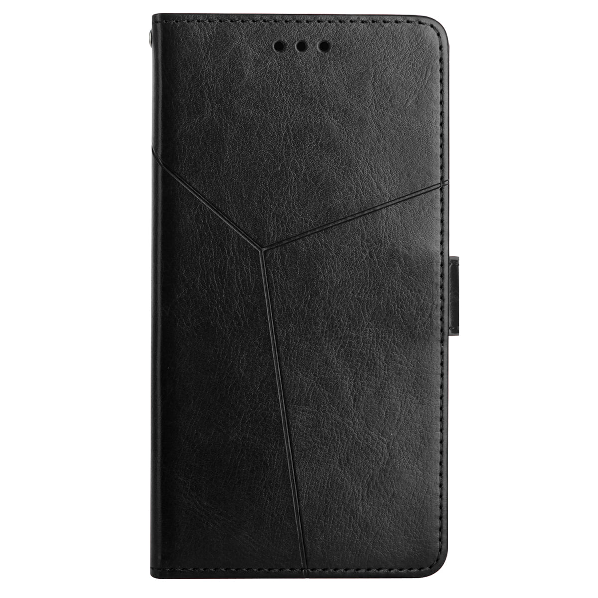HT01 Cell Phone Cover for Sony Xperia 1 V Y-shaped Line Imprinted Stand Wallet PU Leather+TPU Cover