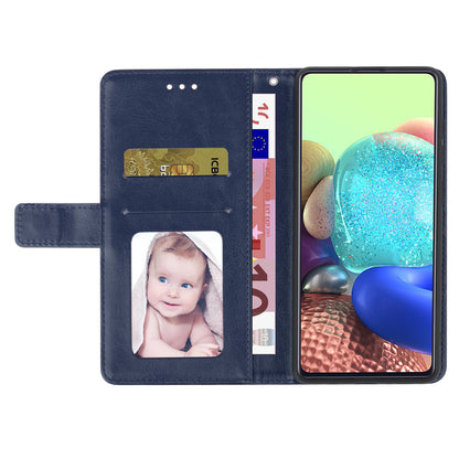 HT01 For Sony Xperia 10 V TPU+PU Leather Phone Case Imprinted Y-shaped Line Flip Stand Wallet Cover