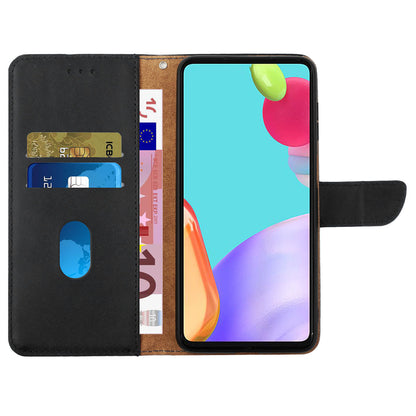 HT02 Nappa Texture Phone Cover for Xiaomi 13 Ultra , Stand Wallet Genuine Cow Leather Phone Case