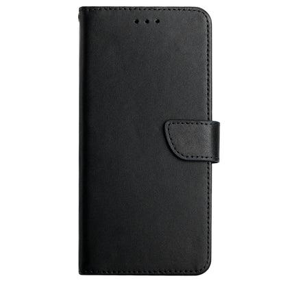 HT02 Nappa Texture Phone Cover for Xiaomi 13 Ultra , Stand Wallet Genuine Cow Leather Phone Case