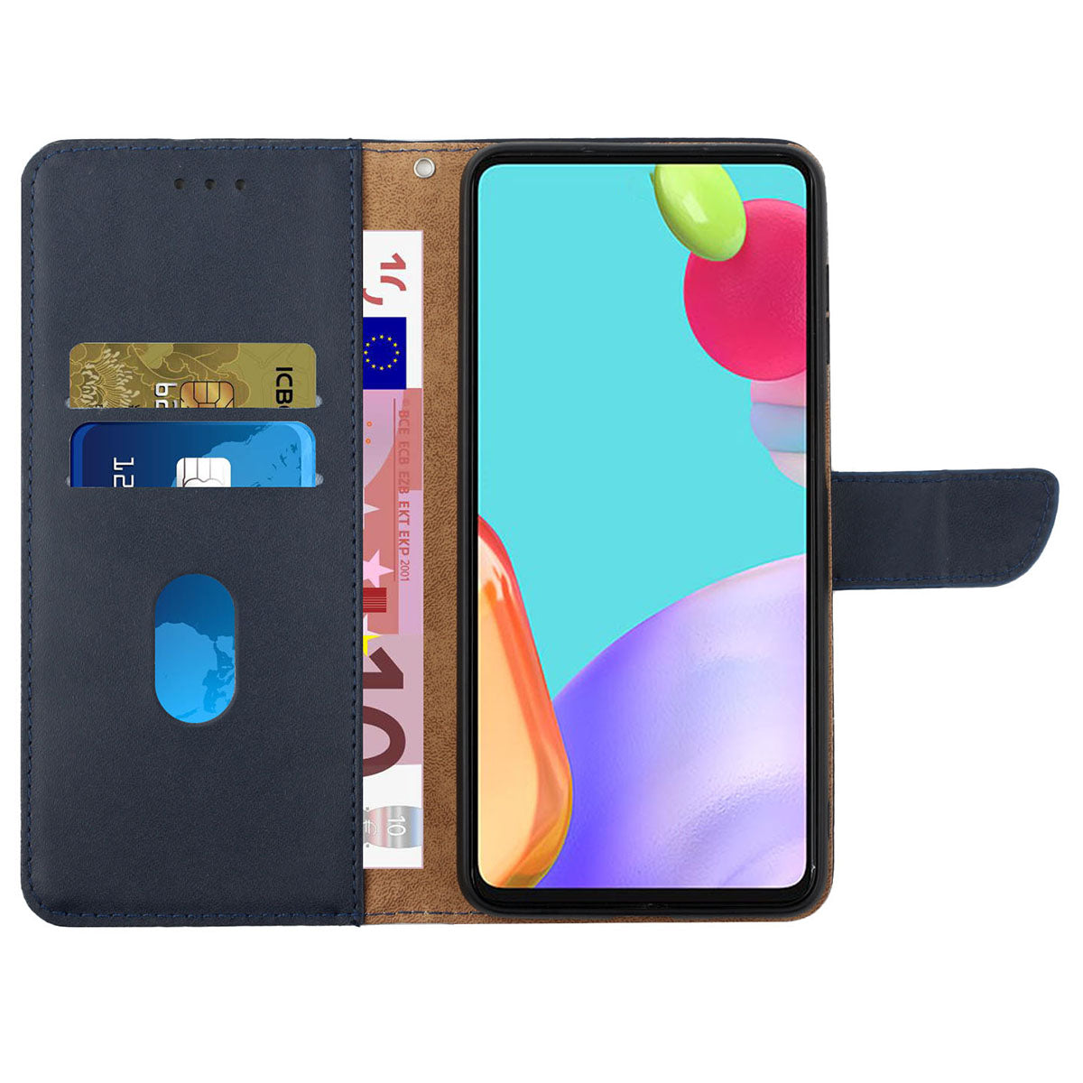 HT02 Nappa Texture Phone Cover for Xiaomi 13 Ultra , Stand Wallet Genuine Cow Leather Phone Case