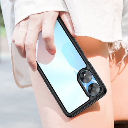 Cell Phone Shell for Oppo A58 5G , Anti-Dust TPU+Acrylic Phone Case Protective Cover