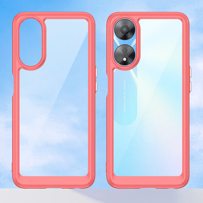 Cell Phone Shell for Oppo A58 5G , Anti-Dust TPU+Acrylic Phone Case Protective Cover