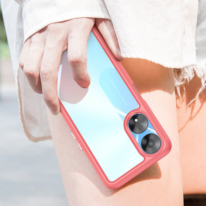 Cell Phone Shell for Oppo A58 5G , Anti-Dust TPU+Acrylic Phone Case Protective Cover