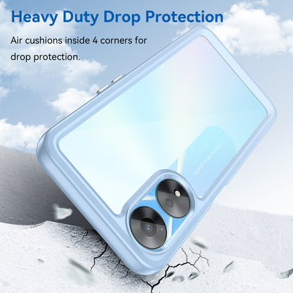 Cell Phone Shell for Oppo A58 5G , Anti-Dust TPU+Acrylic Phone Case Protective Cover
