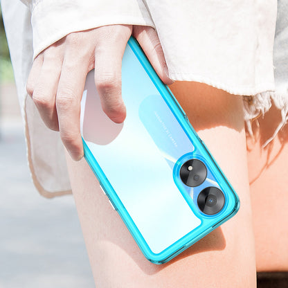 Cell Phone Shell for Oppo A58 5G , Anti-Dust TPU+Acrylic Phone Case Protective Cover