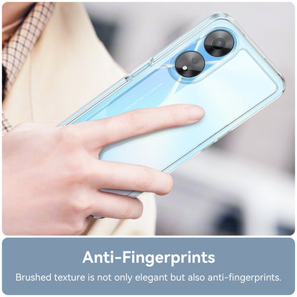 Cell Phone Shell for Oppo A58 5G , Anti-Dust TPU+Acrylic Phone Case Protective Cover