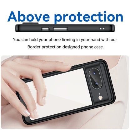 For Google Pixel 8 Flexible TPU+Hard Acrylic Phone Case Anti-Scratch Cell Phone Shell Cover