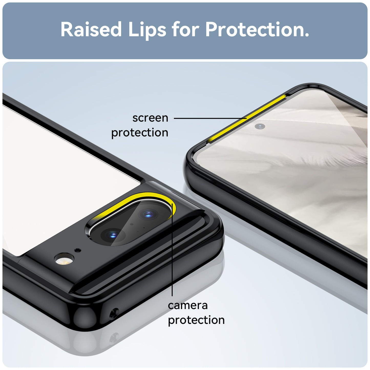 For Google Pixel 8 Flexible TPU+Hard Acrylic Phone Case Anti-Scratch Cell Phone Shell Cover