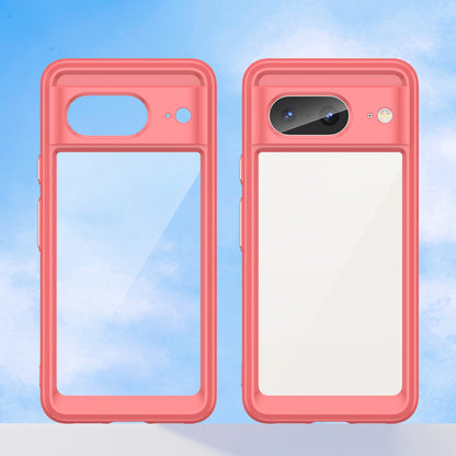 For Google Pixel 8 Flexible TPU+Hard Acrylic Phone Case Anti-Scratch Cell Phone Shell Cover