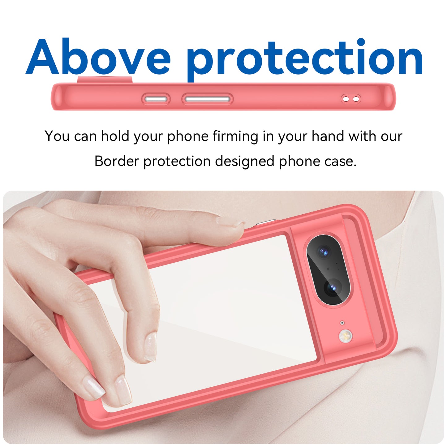 For Google Pixel 8 Flexible TPU+Hard Acrylic Phone Case Anti-Scratch Cell Phone Shell Cover