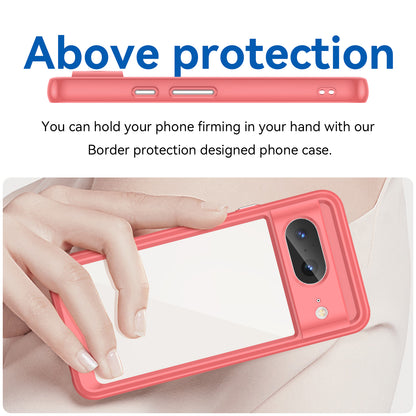 For Google Pixel 8 Flexible TPU+Hard Acrylic Phone Case Anti-Scratch Cell Phone Shell Cover