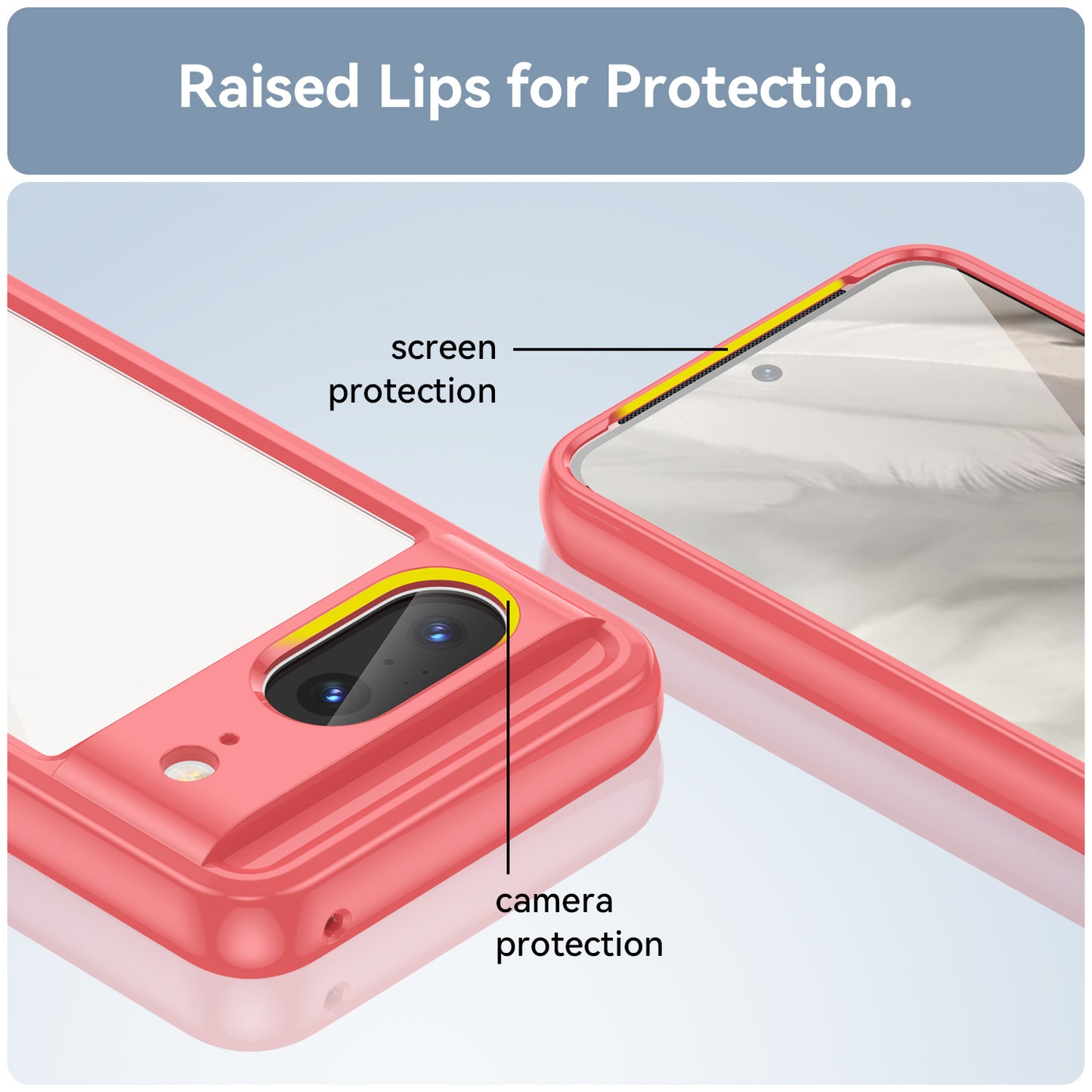 For Google Pixel 8 Flexible TPU+Hard Acrylic Phone Case Anti-Scratch Cell Phone Shell Cover