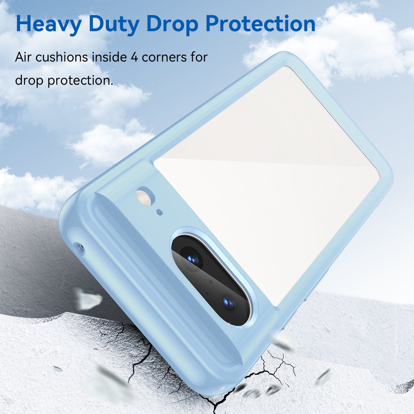 For Google Pixel 8 Flexible TPU+Hard Acrylic Phone Case Anti-Scratch Cell Phone Shell Cover