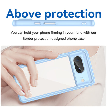 For Google Pixel 8 Flexible TPU+Hard Acrylic Phone Case Anti-Scratch Cell Phone Shell Cover