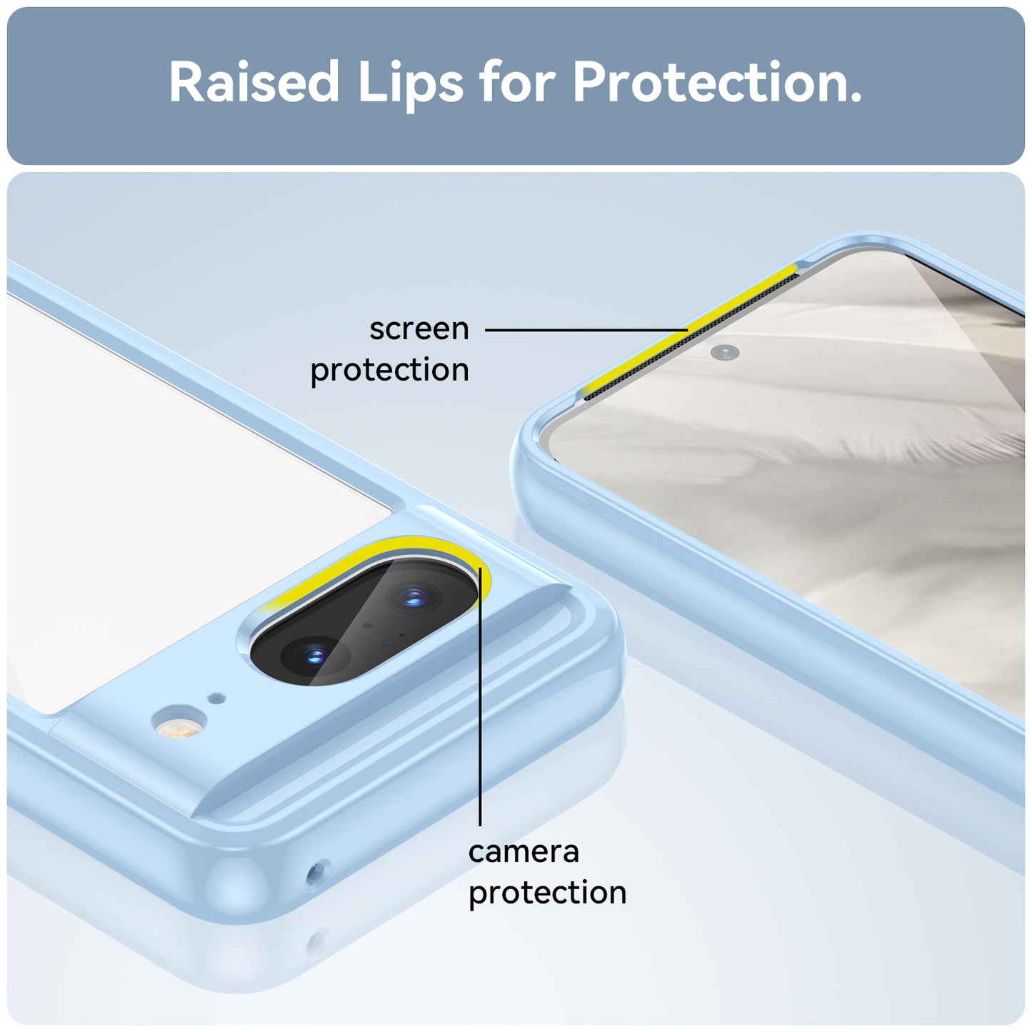 For Google Pixel 8 Flexible TPU+Hard Acrylic Phone Case Anti-Scratch Cell Phone Shell Cover