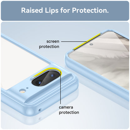 For Google Pixel 8 Flexible TPU+Hard Acrylic Phone Case Anti-Scratch Cell Phone Shell Cover