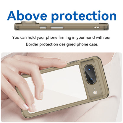 For Google Pixel 8 Flexible TPU+Hard Acrylic Phone Case Anti-Scratch Cell Phone Shell Cover
