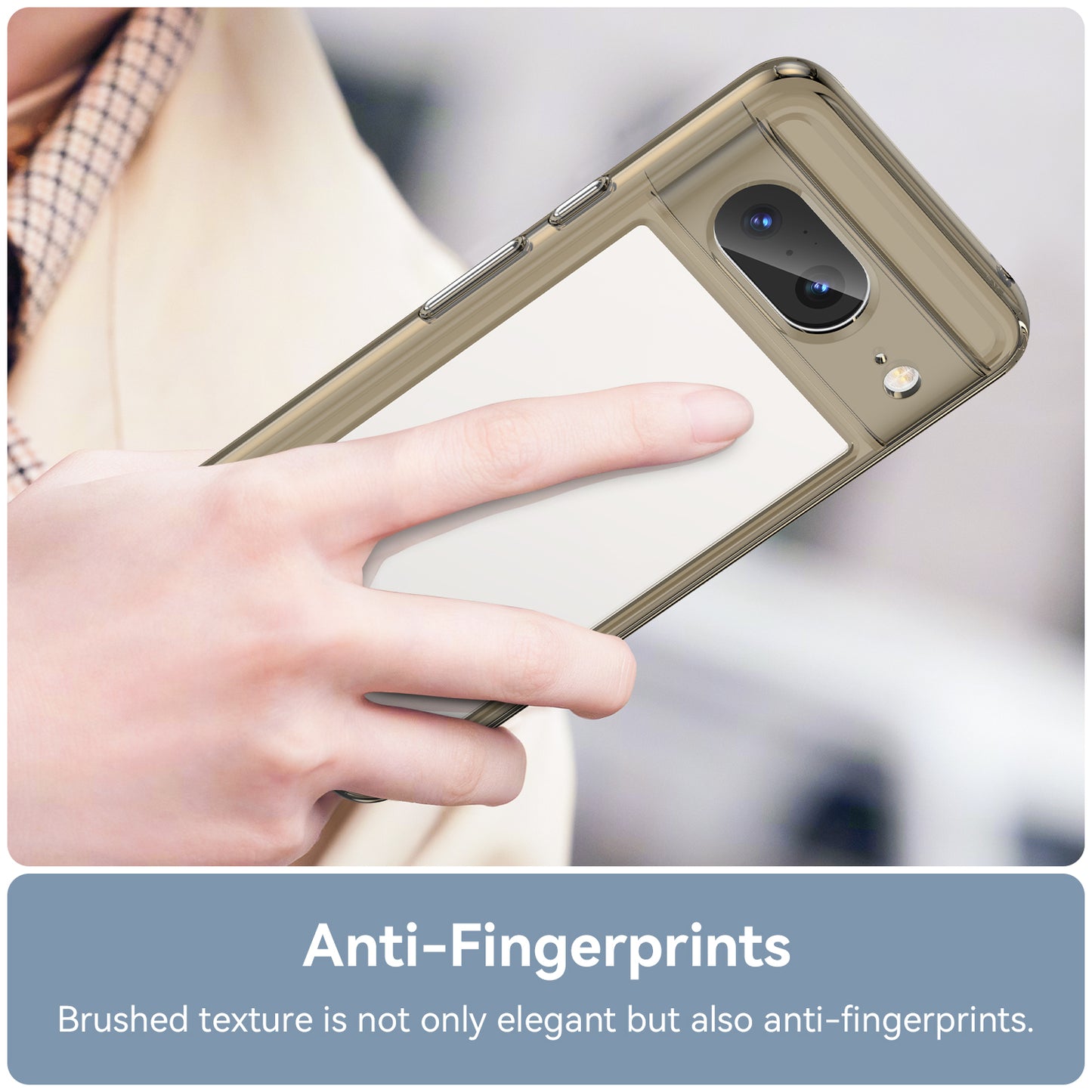 For Google Pixel 8 Flexible TPU+Hard Acrylic Phone Case Anti-Scratch Cell Phone Shell Cover