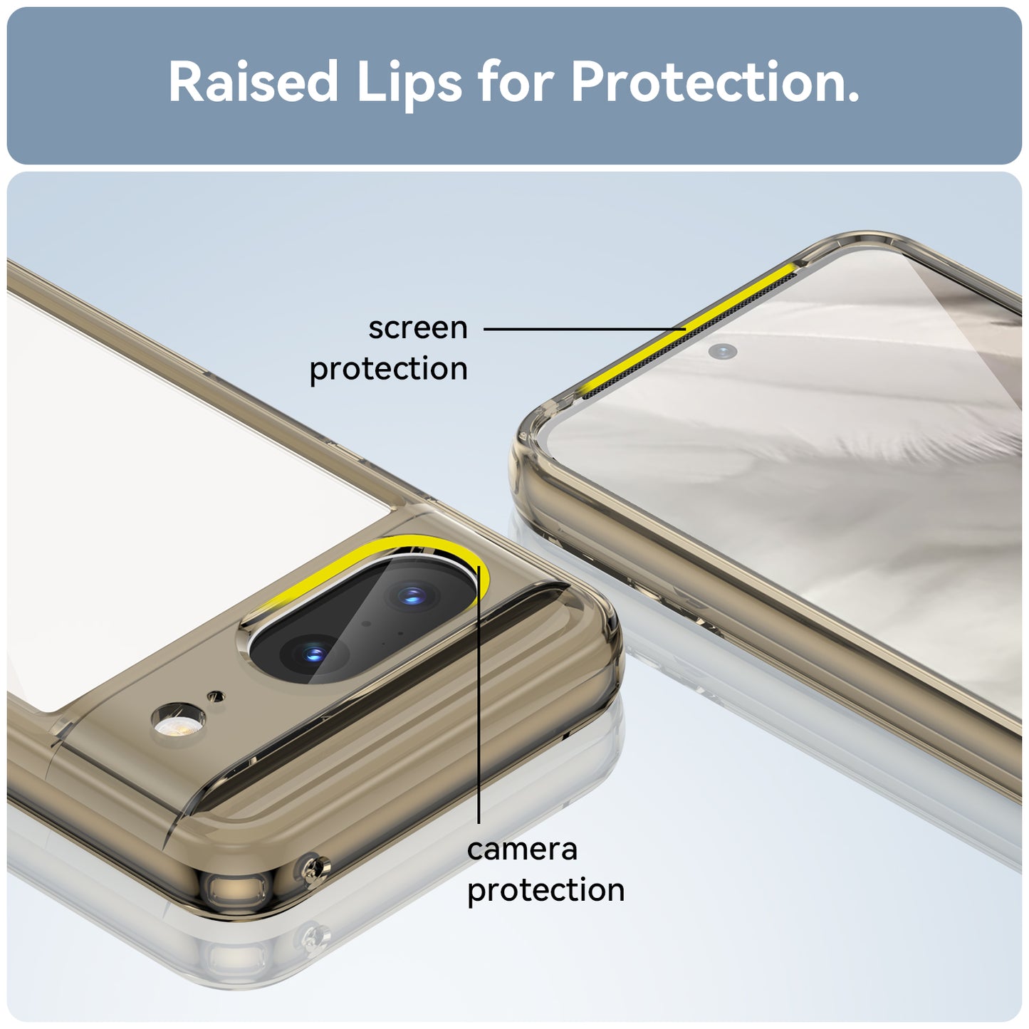 For Google Pixel 8 Flexible TPU+Hard Acrylic Phone Case Anti-Scratch Cell Phone Shell Cover