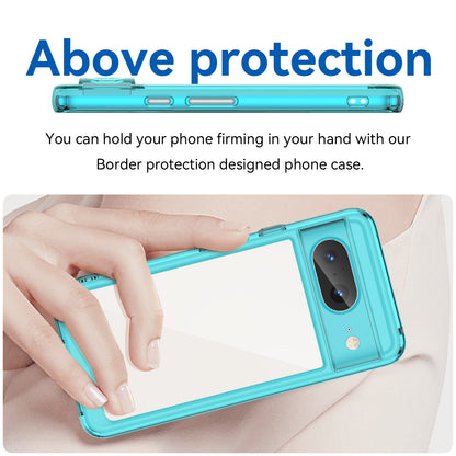 For Google Pixel 8 Flexible TPU+Hard Acrylic Phone Case Anti-Scratch Cell Phone Shell Cover
