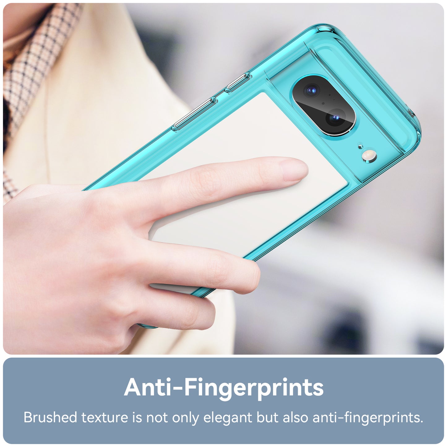 For Google Pixel 8 Flexible TPU+Hard Acrylic Phone Case Anti-Scratch Cell Phone Shell Cover