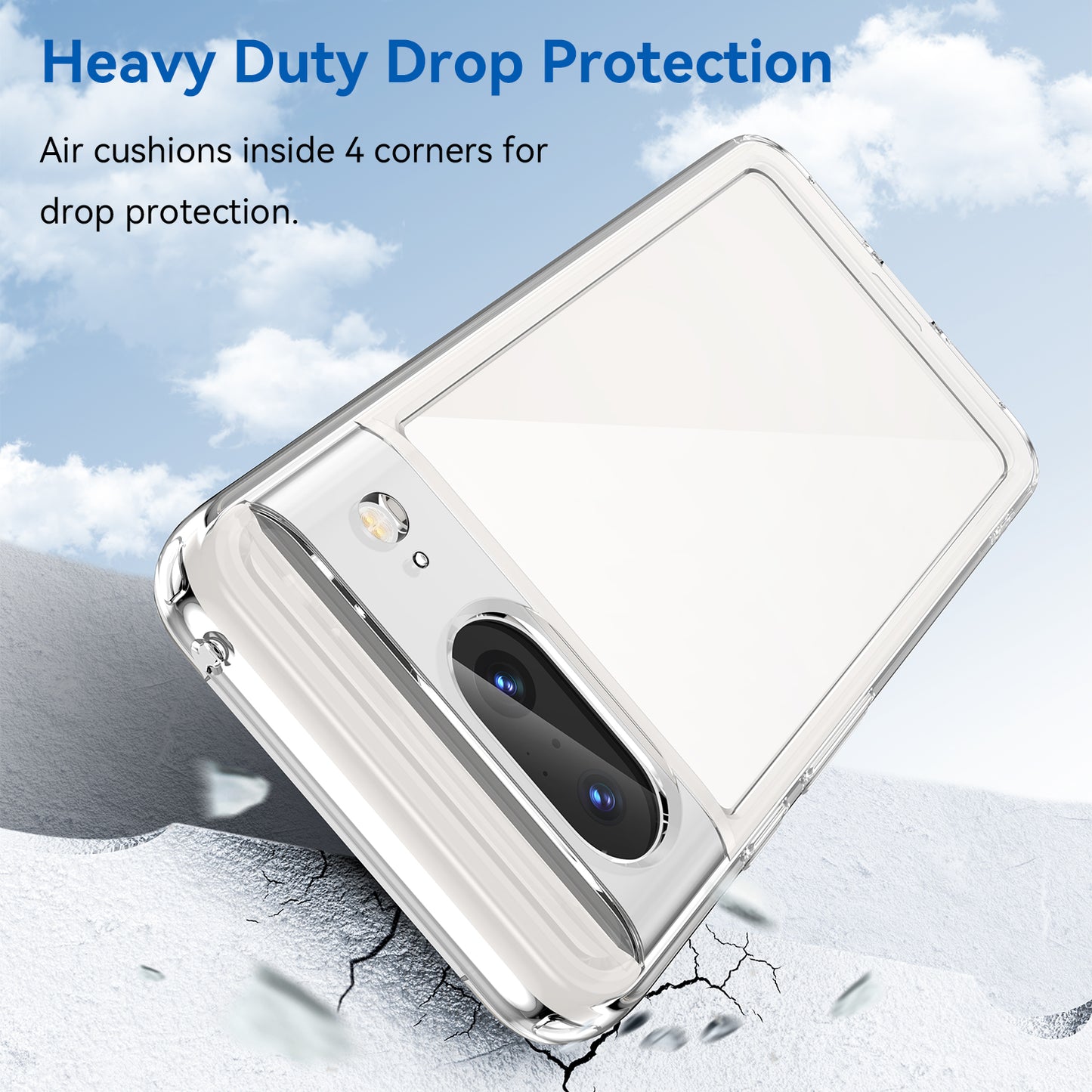 For Google Pixel 8 Flexible TPU+Hard Acrylic Phone Case Anti-Scratch Cell Phone Shell Cover