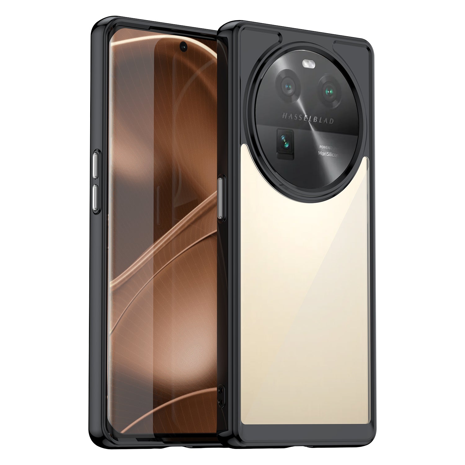 For Oppo Find X6 Shockproof Mobile Phone Case TPU+Acrylic Phone Shell Anti-Scratch Protective Cover