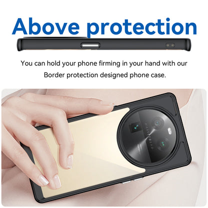 For Oppo Find X6 Shockproof Mobile Phone Case TPU+Acrylic Phone Shell Anti-Scratch Protective Cover