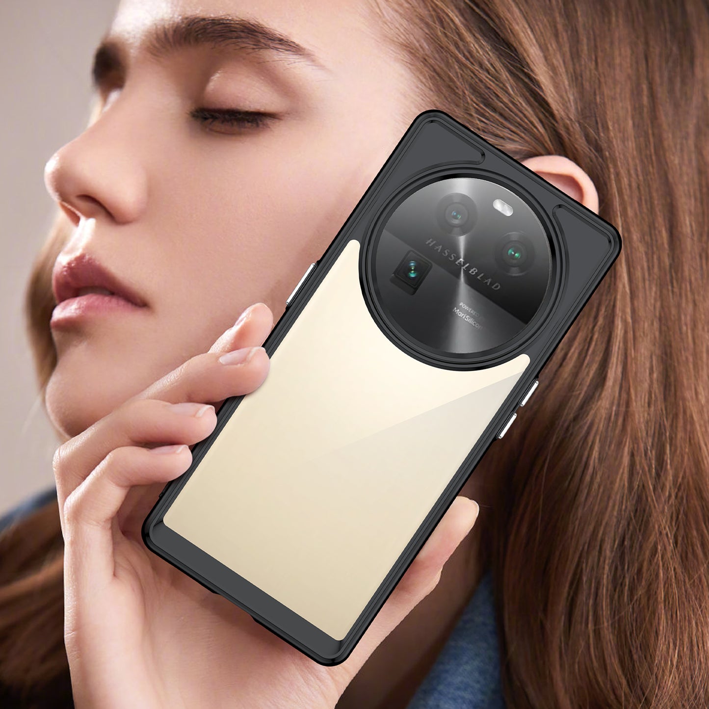 For Oppo Find X6 Shockproof Mobile Phone Case TPU+Acrylic Phone Shell Anti-Scratch Protective Cover