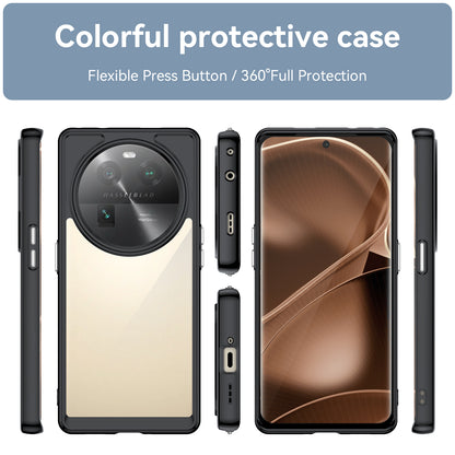 For Oppo Find X6 Shockproof Mobile Phone Case TPU+Acrylic Phone Shell Anti-Scratch Protective Cover