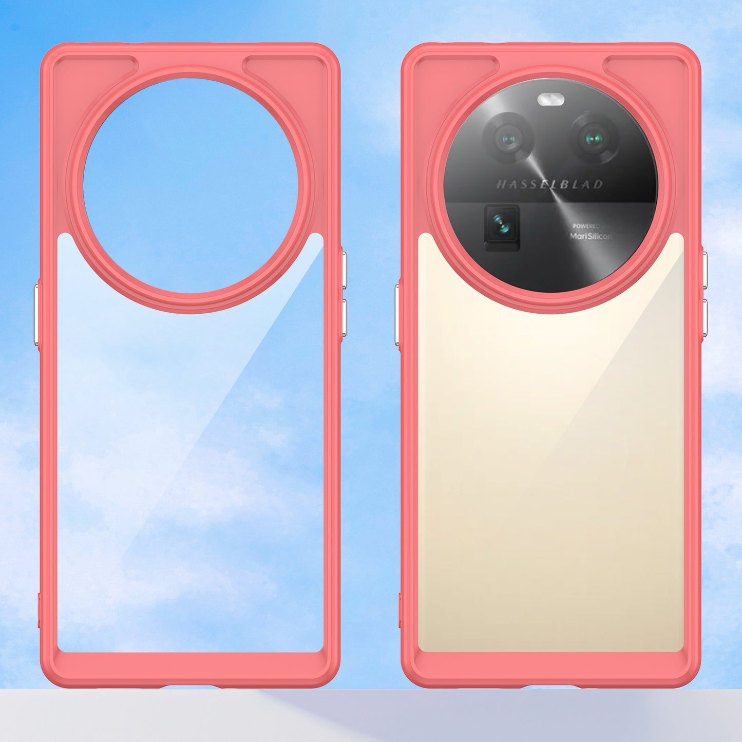 For Oppo Find X6 Shockproof Mobile Phone Case TPU+Acrylic Phone Shell Anti-Scratch Protective Cover