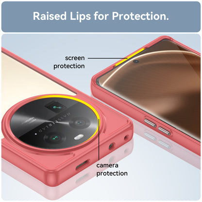 For Oppo Find X6 Shockproof Mobile Phone Case TPU+Acrylic Phone Shell Anti-Scratch Protective Cover