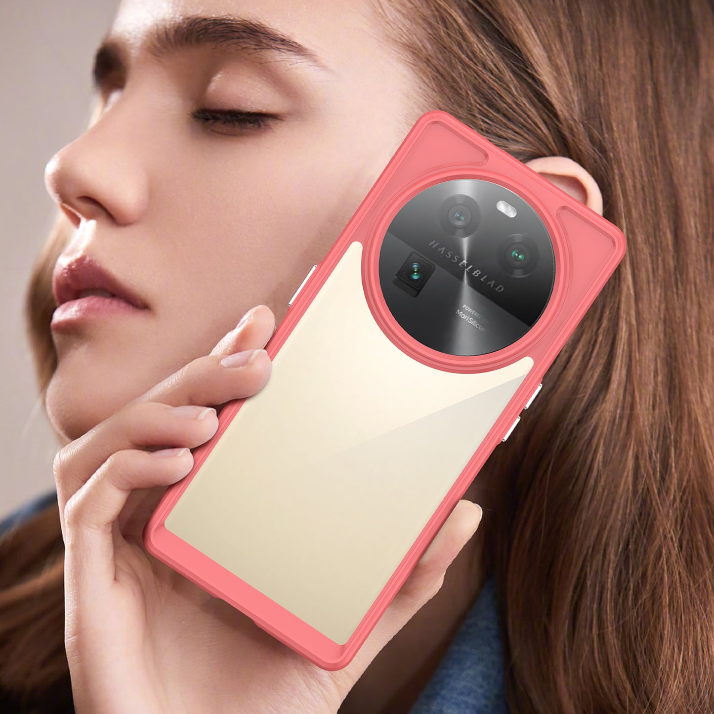 For Oppo Find X6 Shockproof Mobile Phone Case TPU+Acrylic Phone Shell Anti-Scratch Protective Cover