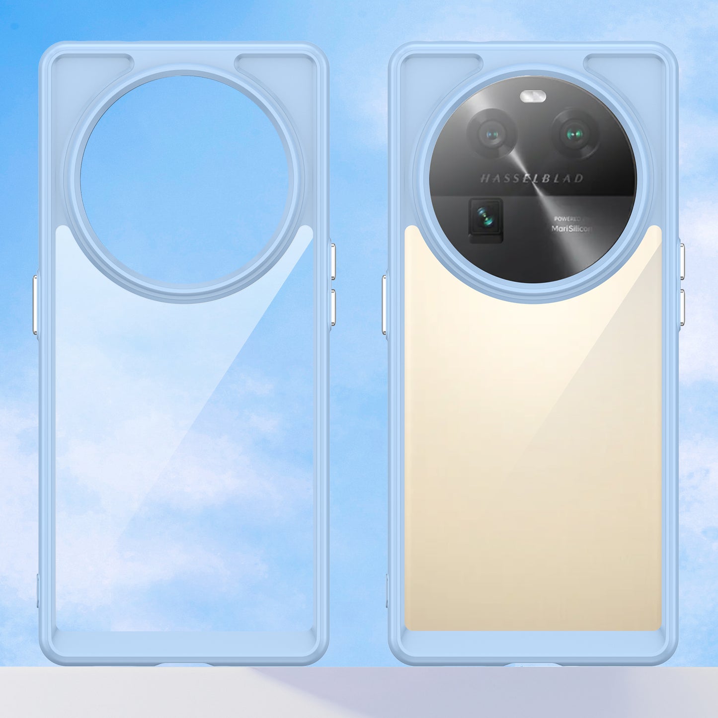 For Oppo Find X6 Shockproof Mobile Phone Case TPU+Acrylic Phone Shell Anti-Scratch Protective Cover