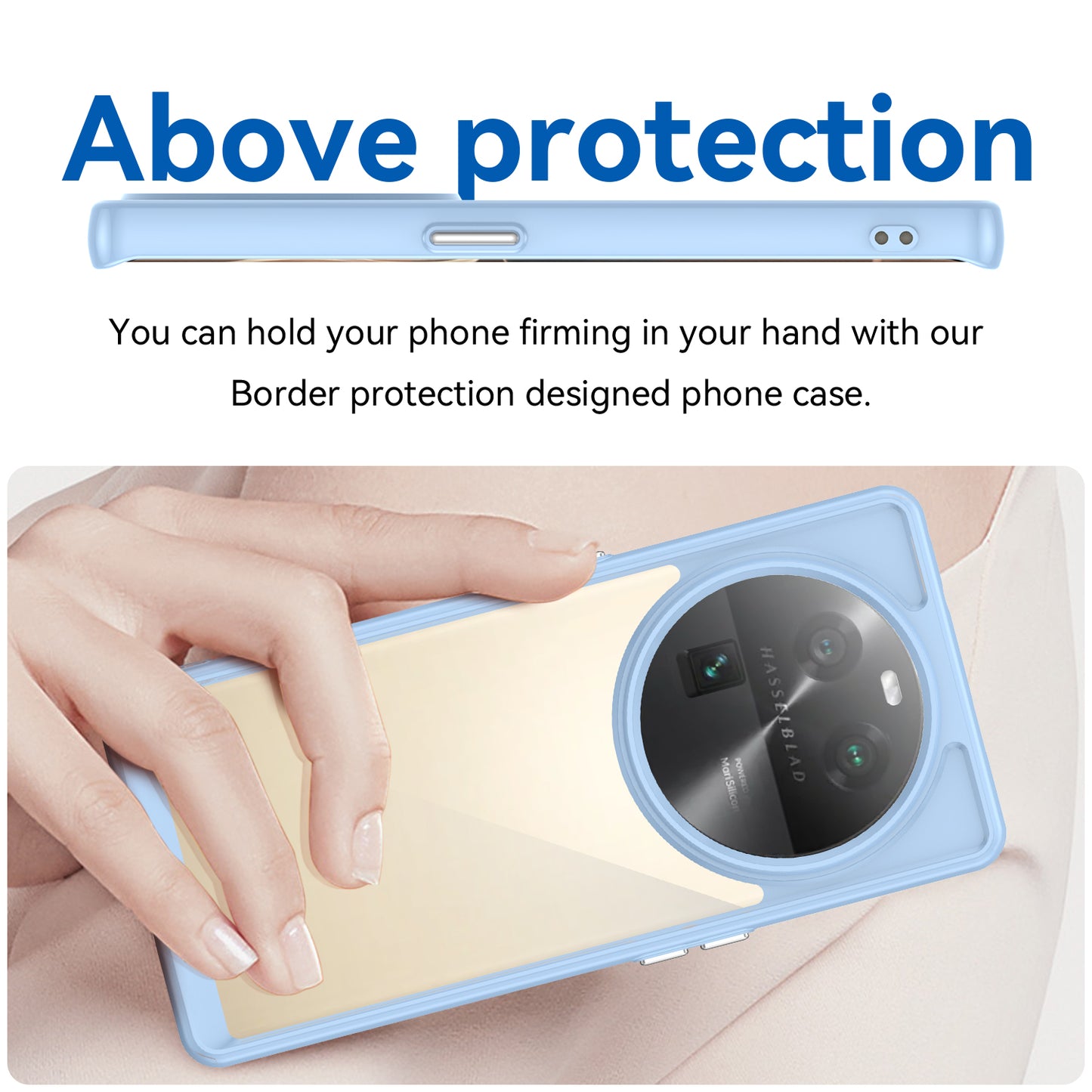 For Oppo Find X6 Shockproof Mobile Phone Case TPU+Acrylic Phone Shell Anti-Scratch Protective Cover