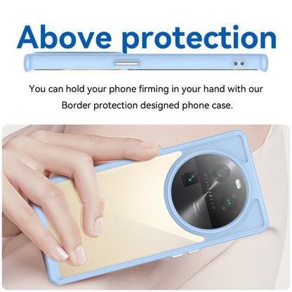 For Oppo Find X6 Shockproof Mobile Phone Case TPU+Acrylic Phone Shell Anti-Scratch Protective Cover