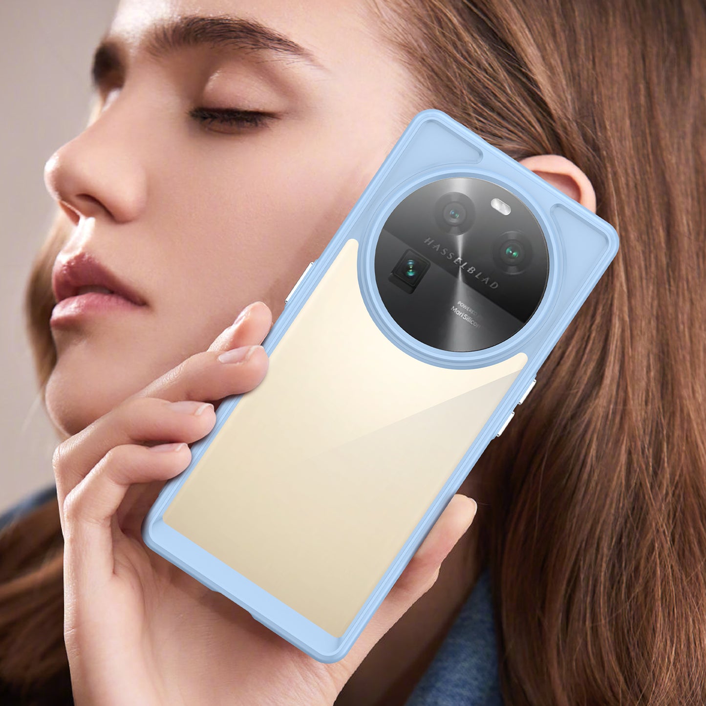 For Oppo Find X6 Shockproof Mobile Phone Case TPU+Acrylic Phone Shell Anti-Scratch Protective Cover