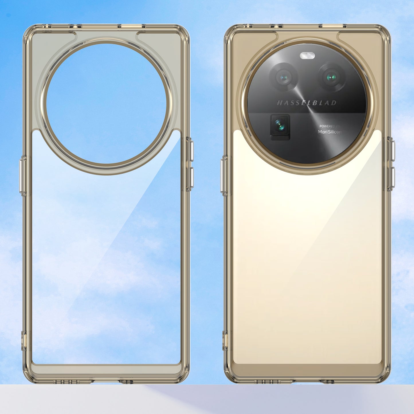 For Oppo Find X6 Shockproof Mobile Phone Case TPU+Acrylic Phone Shell Anti-Scratch Protective Cover