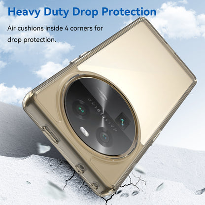 For Oppo Find X6 Shockproof Mobile Phone Case TPU+Acrylic Phone Shell Anti-Scratch Protective Cover