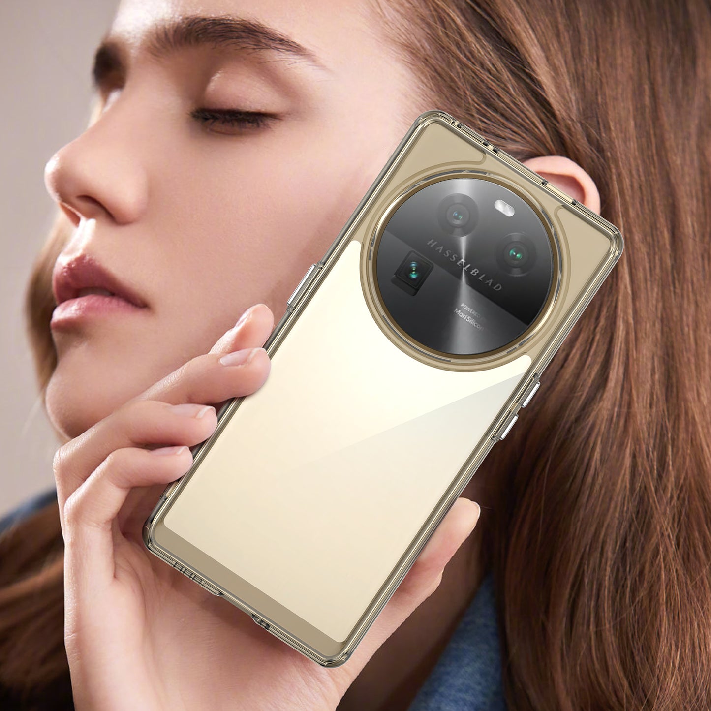 For Oppo Find X6 Shockproof Mobile Phone Case TPU+Acrylic Phone Shell Anti-Scratch Protective Cover