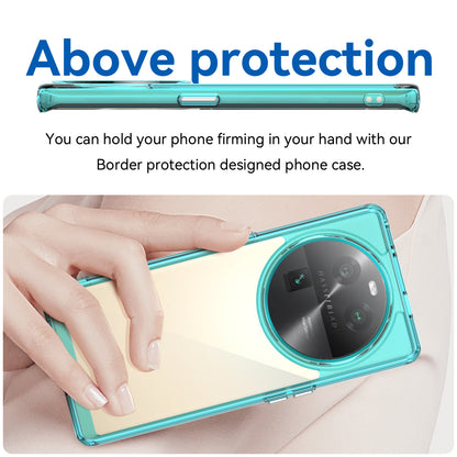 For Oppo Find X6 Shockproof Mobile Phone Case TPU+Acrylic Phone Shell Anti-Scratch Protective Cover