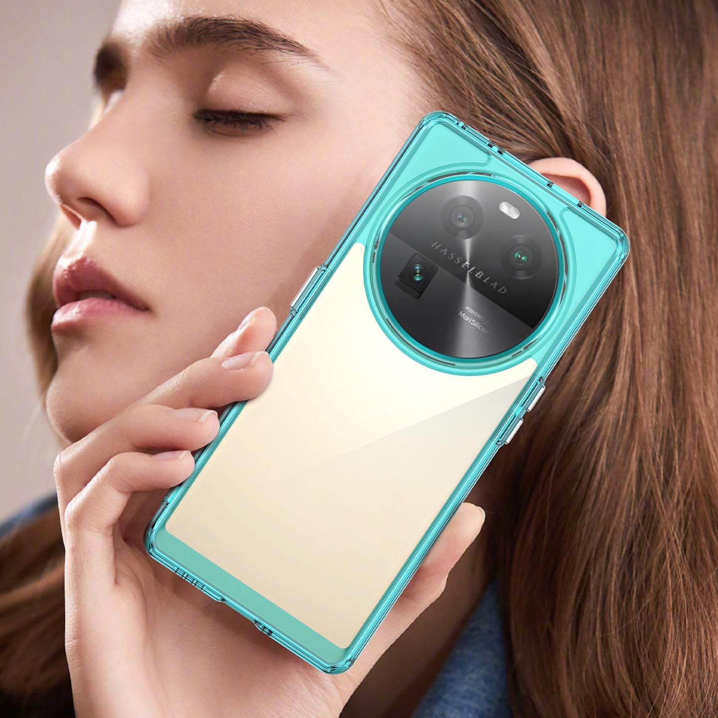 For Oppo Find X6 Shockproof Mobile Phone Case TPU+Acrylic Phone Shell Anti-Scratch Protective Cover