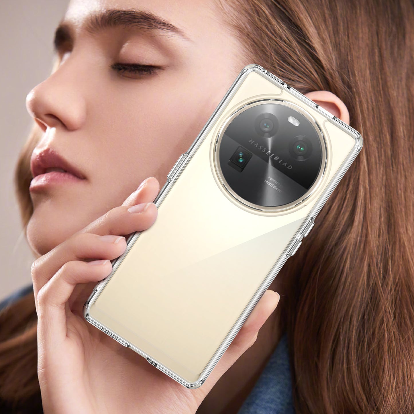 For Oppo Find X6 Shockproof Mobile Phone Case TPU+Acrylic Phone Shell Anti-Scratch Protective Cover