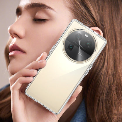 For Oppo Find X6 Shockproof Mobile Phone Case TPU+Acrylic Phone Shell Anti-Scratch Protective Cover